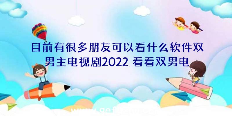 目前有很多朋友可以看什么软件双男主电视剧2022